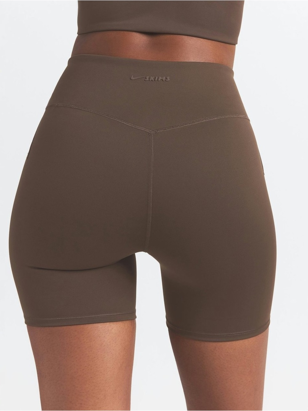 Nike X Skims NWT 5" Brown Biker Shorts: Size XS